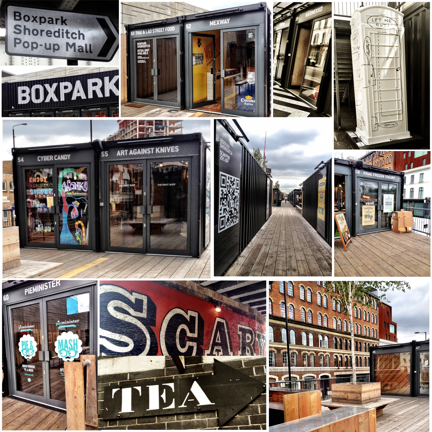 Off the beaten track London; Boxpark Pop-up Mall