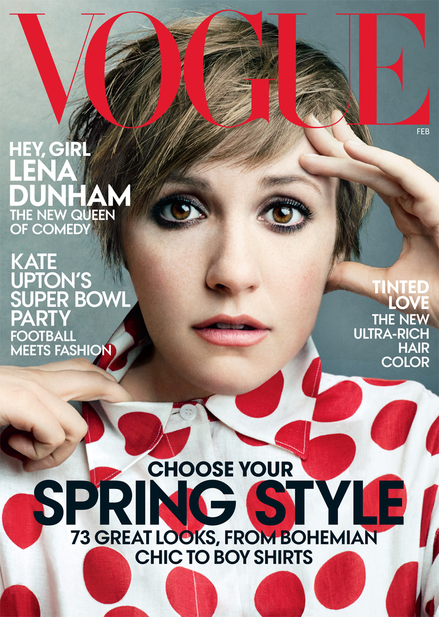 Lena Dunham on the cover of Vogue US