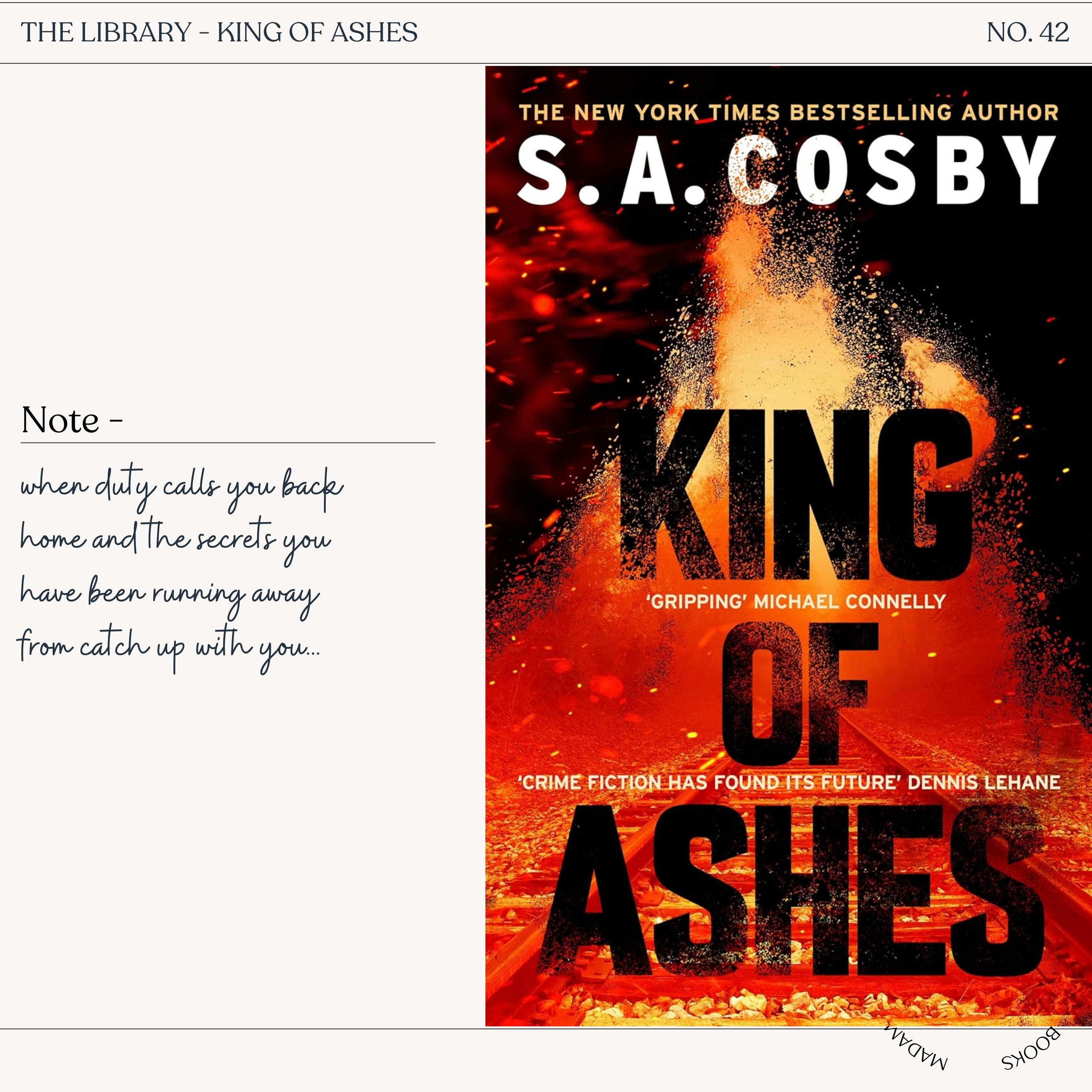 KING OF ASHES | S.A. COSBY